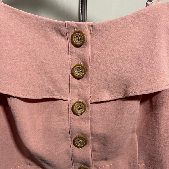 Lulu's button front crop top - Picture 3 of 6